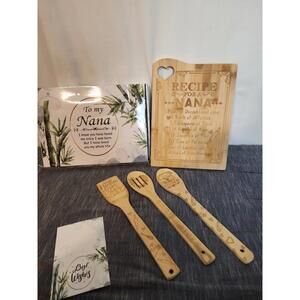 To My Nana Wood Cutting Board & Utencils